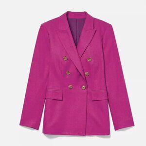 ✨ Ann Taylor LOFT Cotton Linen Double-Breasted Blazer —‎ New With Tags ✨